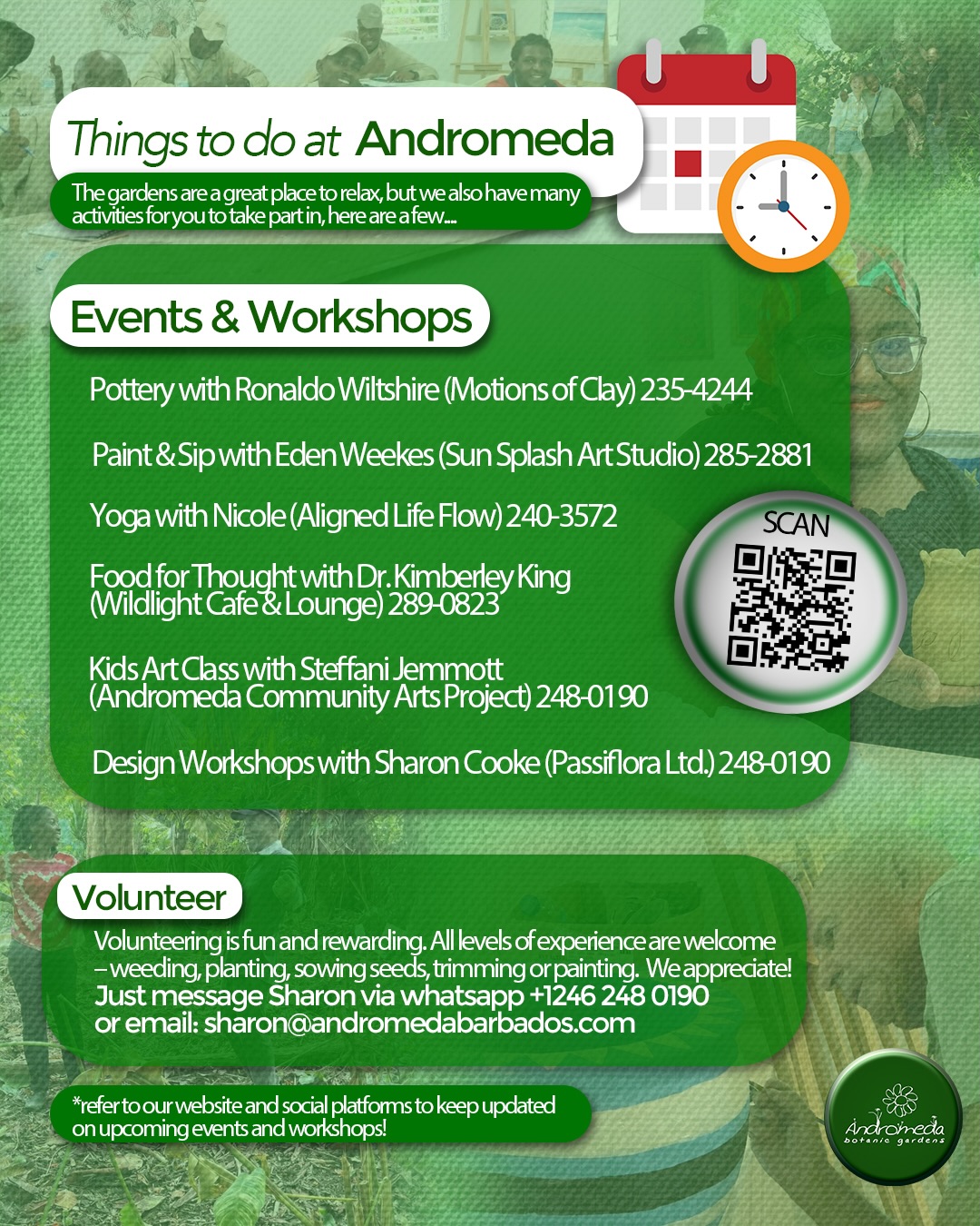 Free Entry for Barbadian Nationals at Andromeda Botanic Gardens