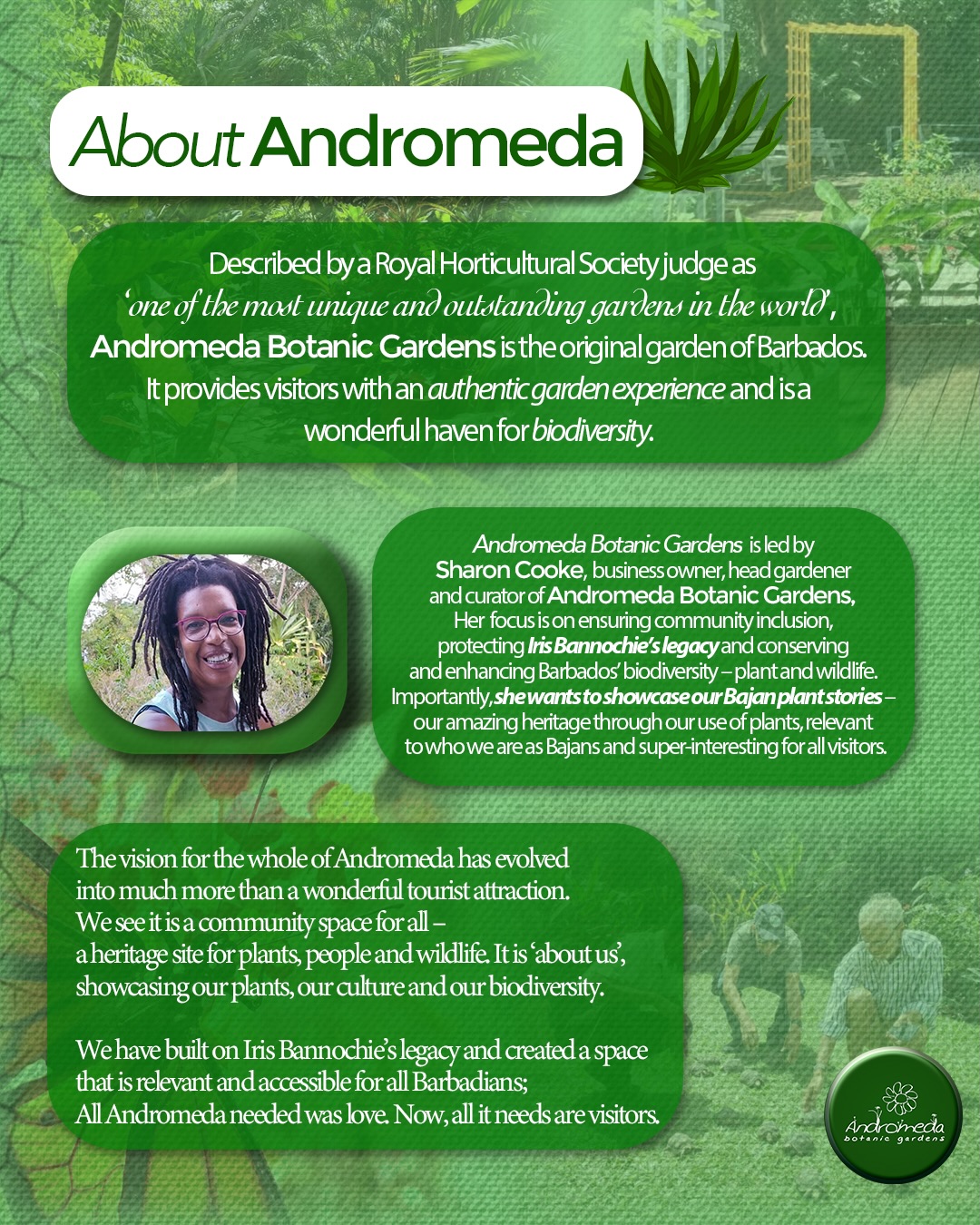 Free Entry for Barbadian Nationals at Andromeda Botanic Gardens