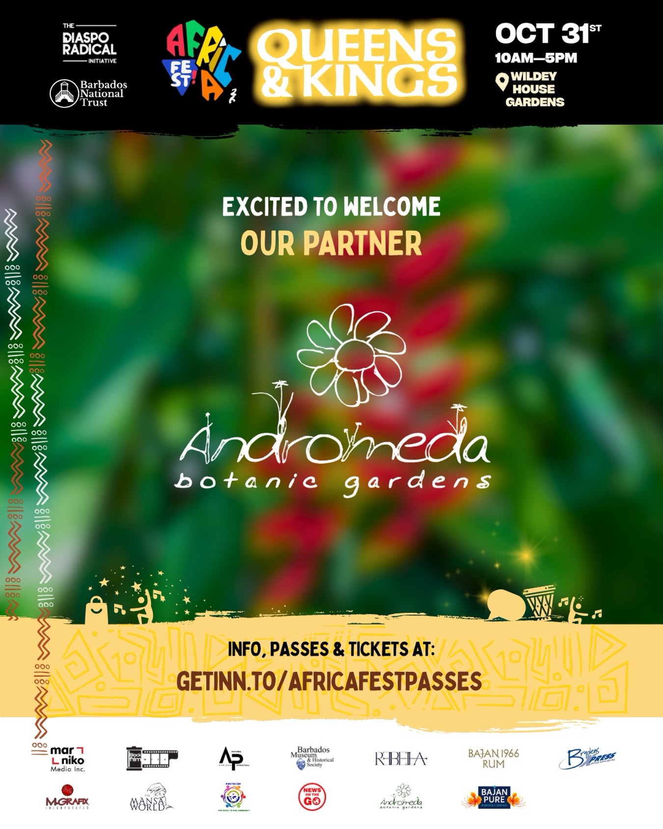 Africa Fest 2026: Queens & Kings at Wildey House Gardens