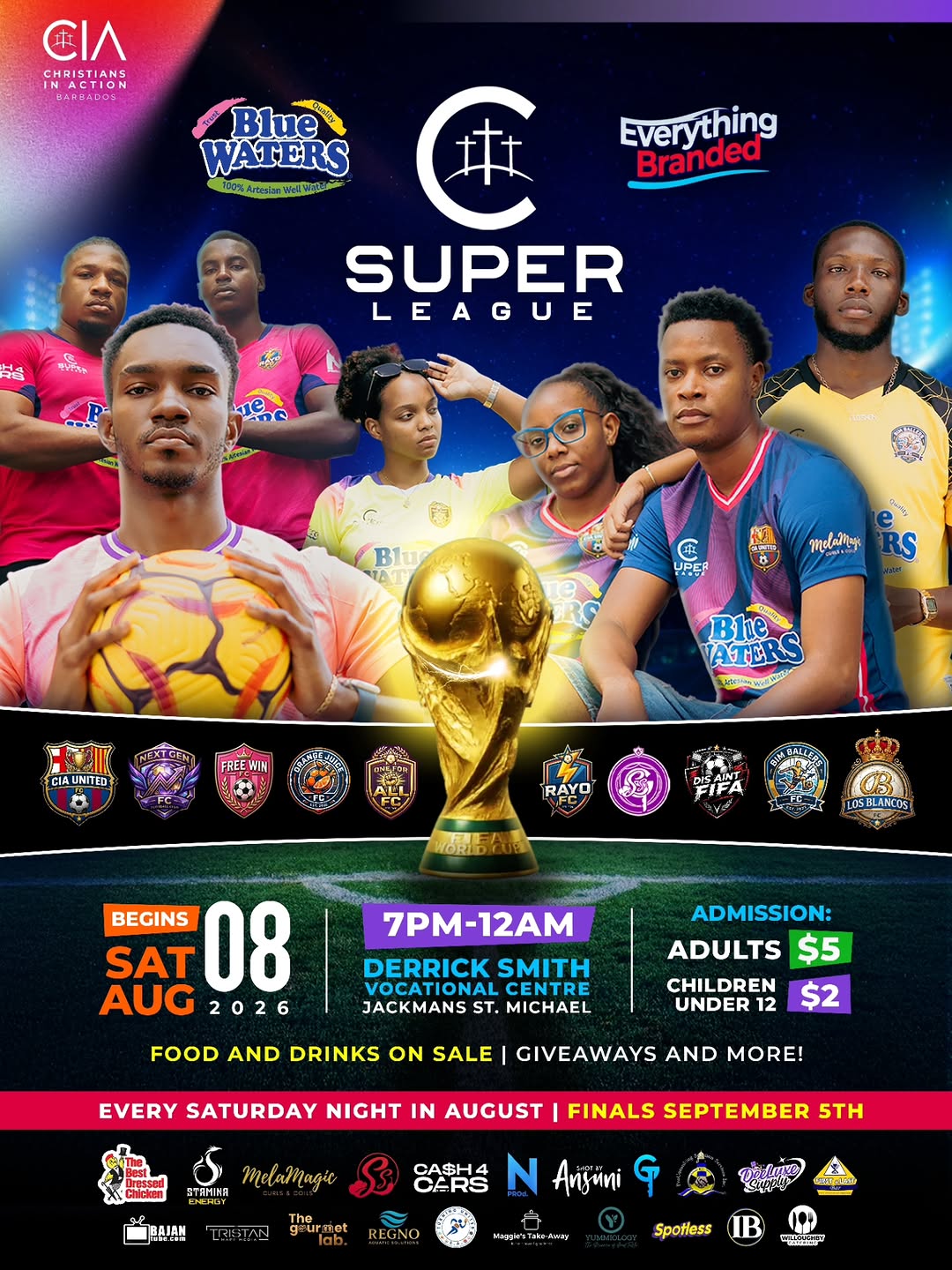 CIA Super League – Weekly Football Nights at Derrick Smith Vocational Centre