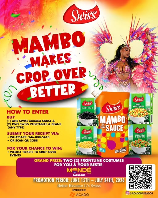 Swiss Mambo Makes Crop Over Better – Win Tickets & Mondé Costumes