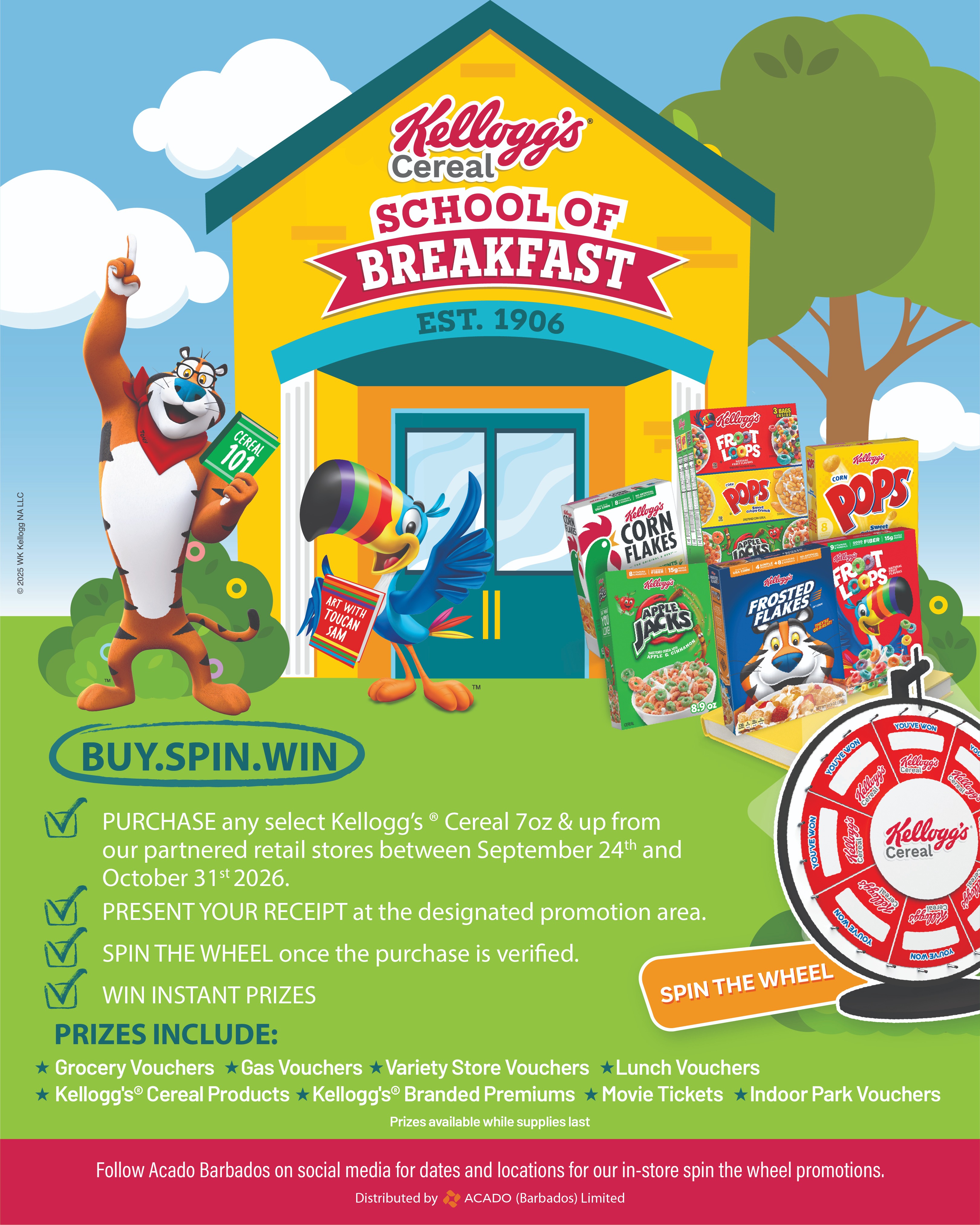 Kellogg's School of Breakfast – Buy, Spin & Win Instant Prizes