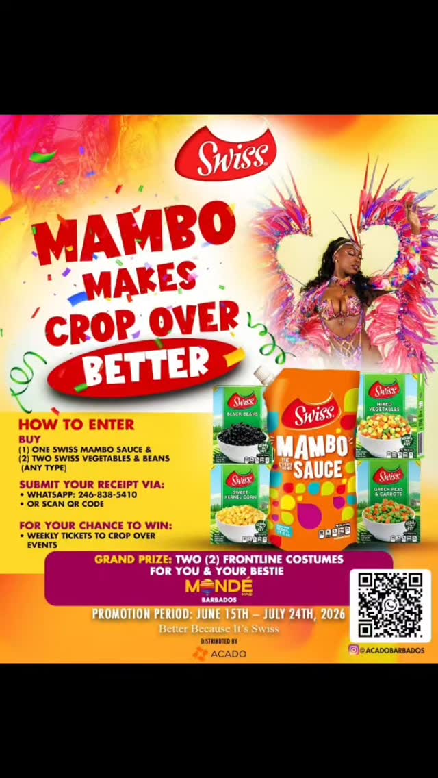 Swiss Mambo Makes Crop Over Better – Win Tickets & Frontline Costumes