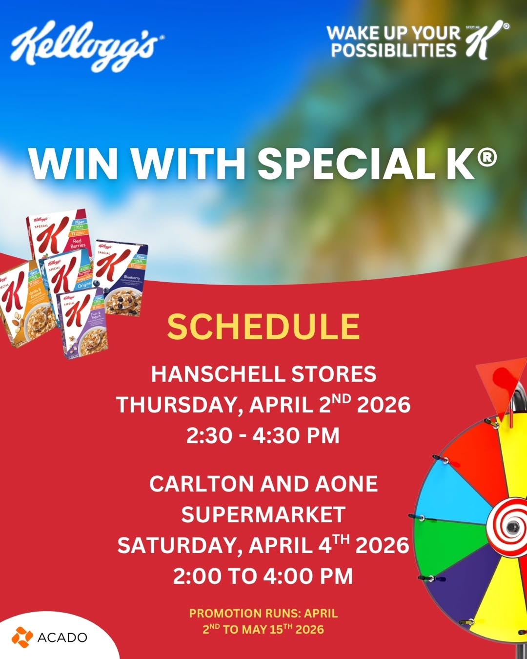 Win With Special K – Spin The Wheel Promotion at Participating Barbados Stores