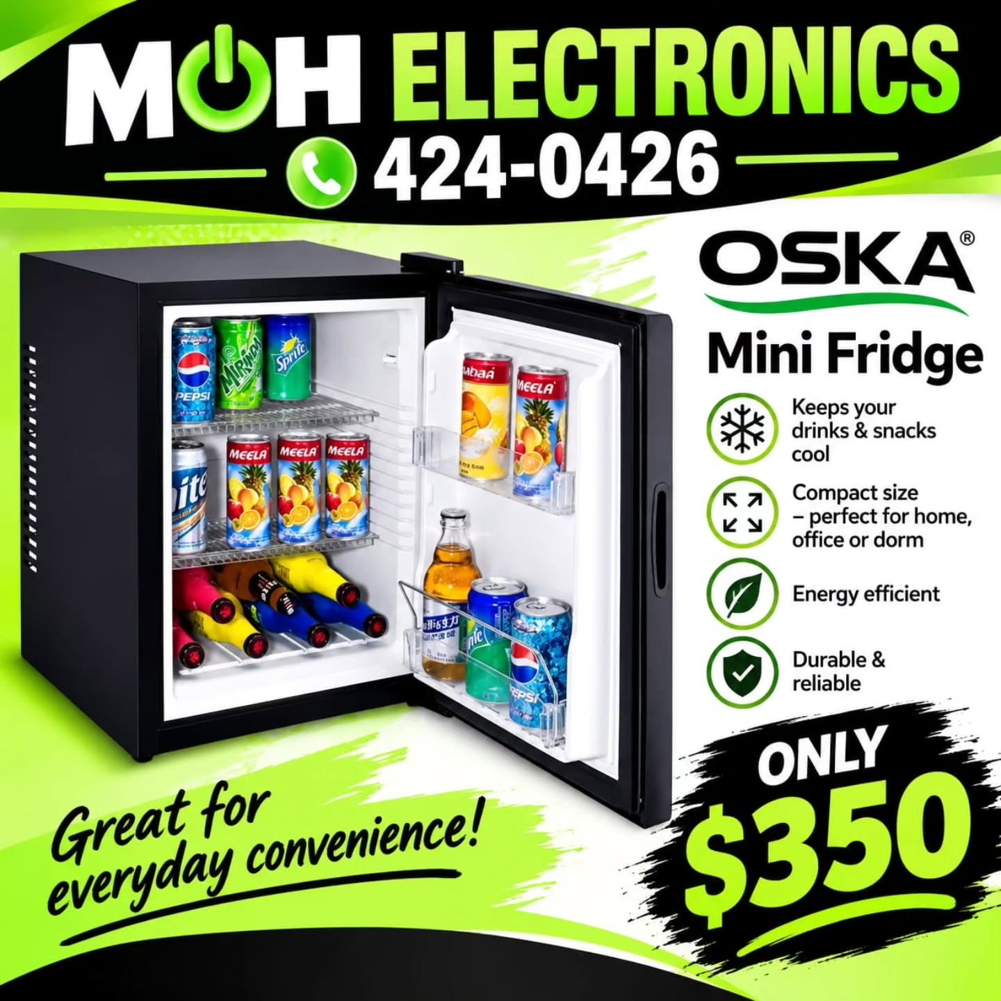 OSKA Mini Fridge – Only $350 at MOH Electronics
