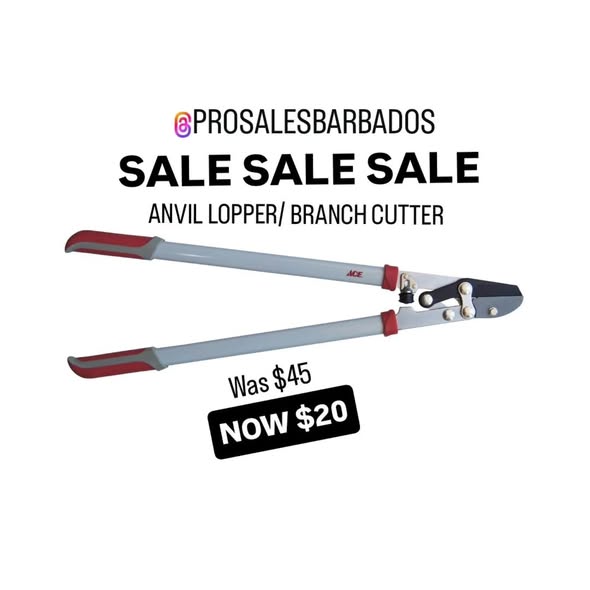 Pro Sales Barbados Garden Tools Sale – Seed Trays $3, Branch Cutter Now $20, Pruning Shears $10