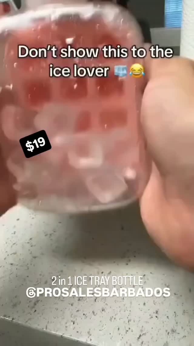 2-in-1 Ice Tray Bottle – $19 at Pro Sales Barbados
