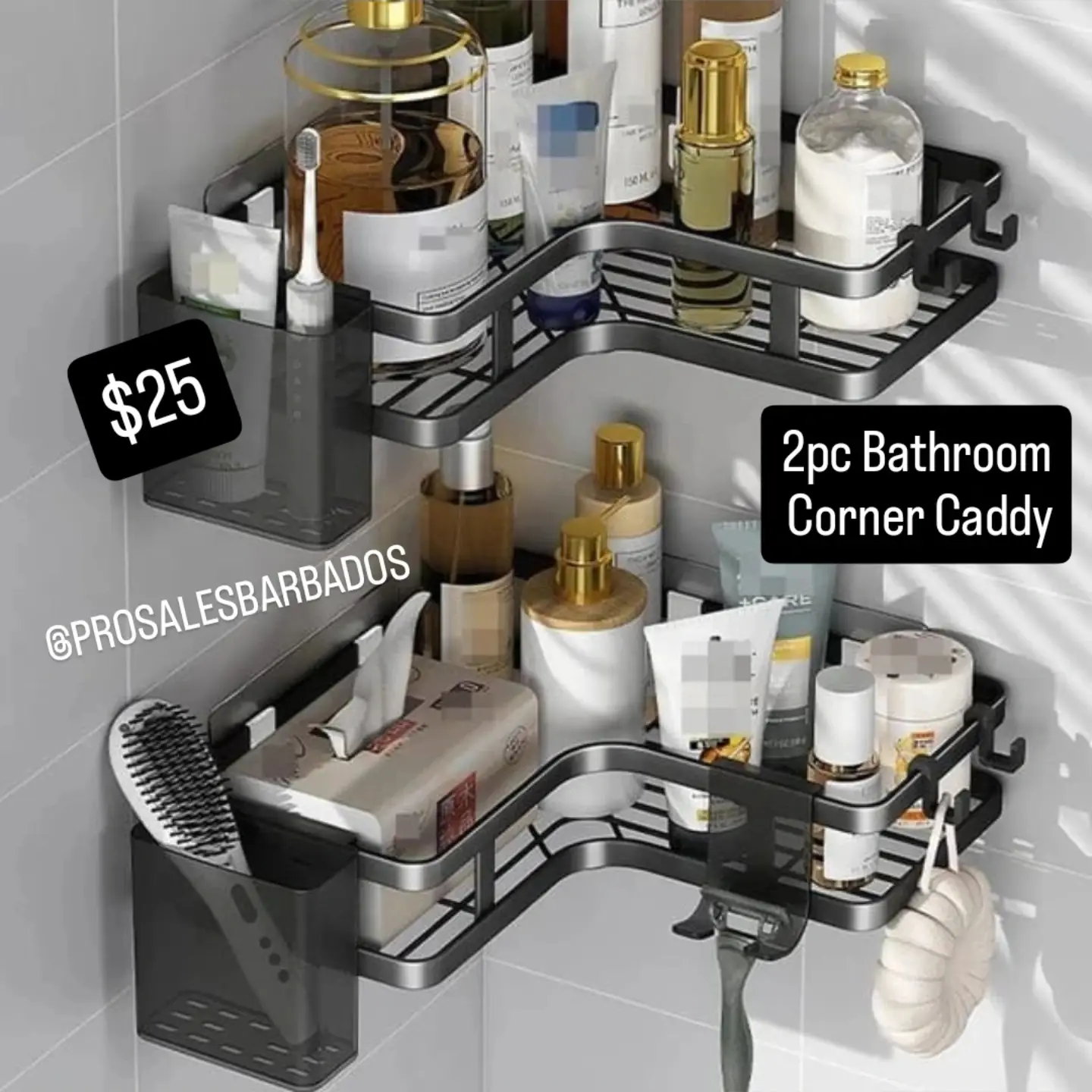 Home Organisation Products – Over Sink Dish Rack, Bathroom Corner Caddy & Spandex Table Covers