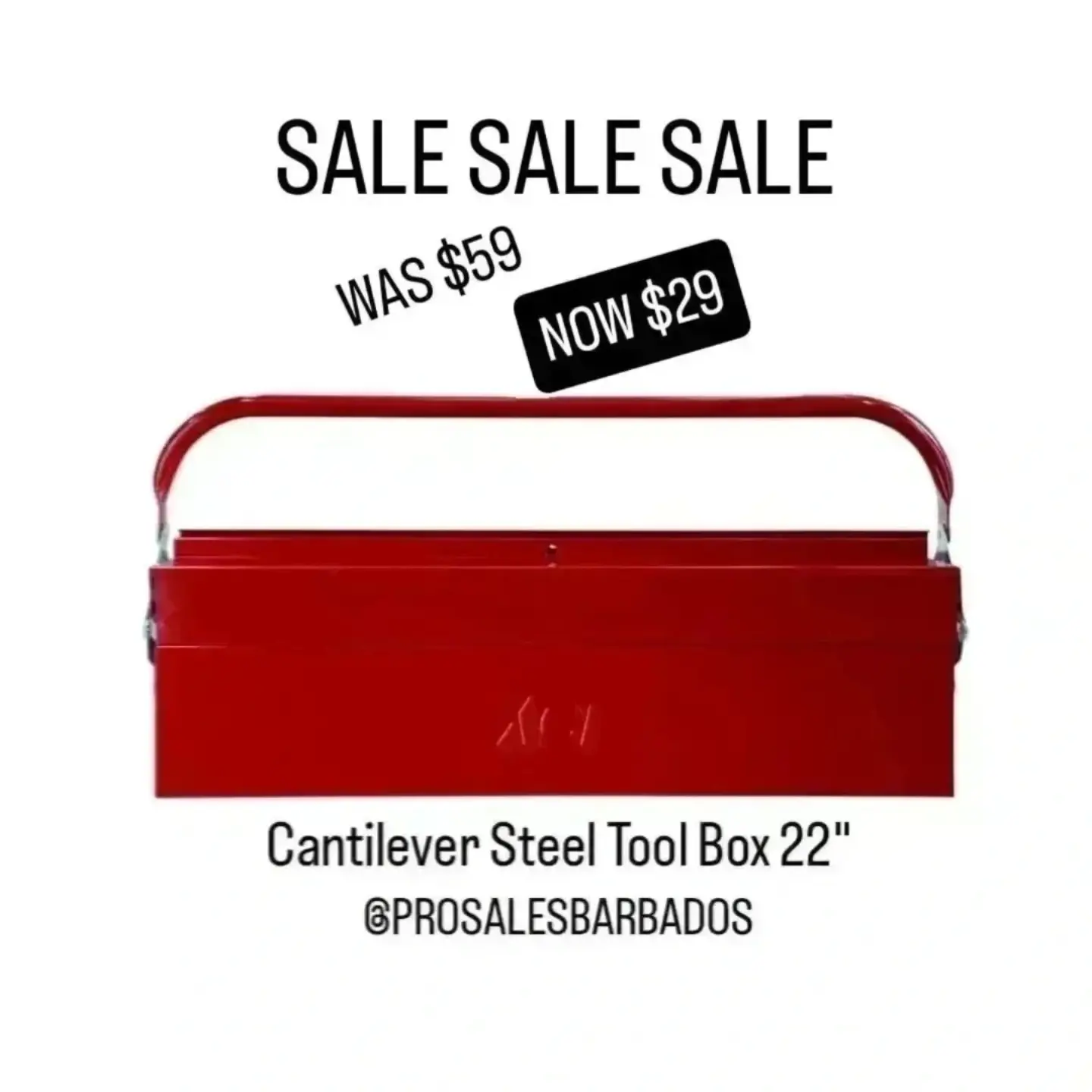 Pro Sales Barbados – Tools & Hardware Deals: Soldering Kit $59, Scissors $10, Tool Box Sale $29