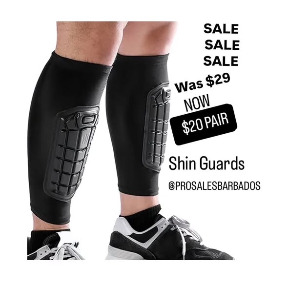 Sports Equipment Sale – Shin Guards, Footballs & Hand Air Pumps
