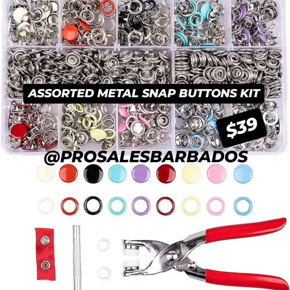 Pro Sales Barbados: Mats $12, Snap Buttons Kit $39, Crêpe Maker $109