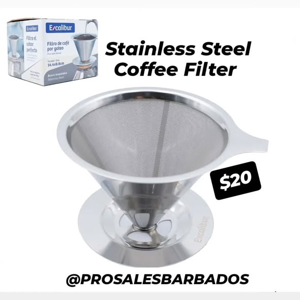 Pro Sales Barbados: Clothes Line, Coffee Filter Paper & Stainless Steel Coffee Filter