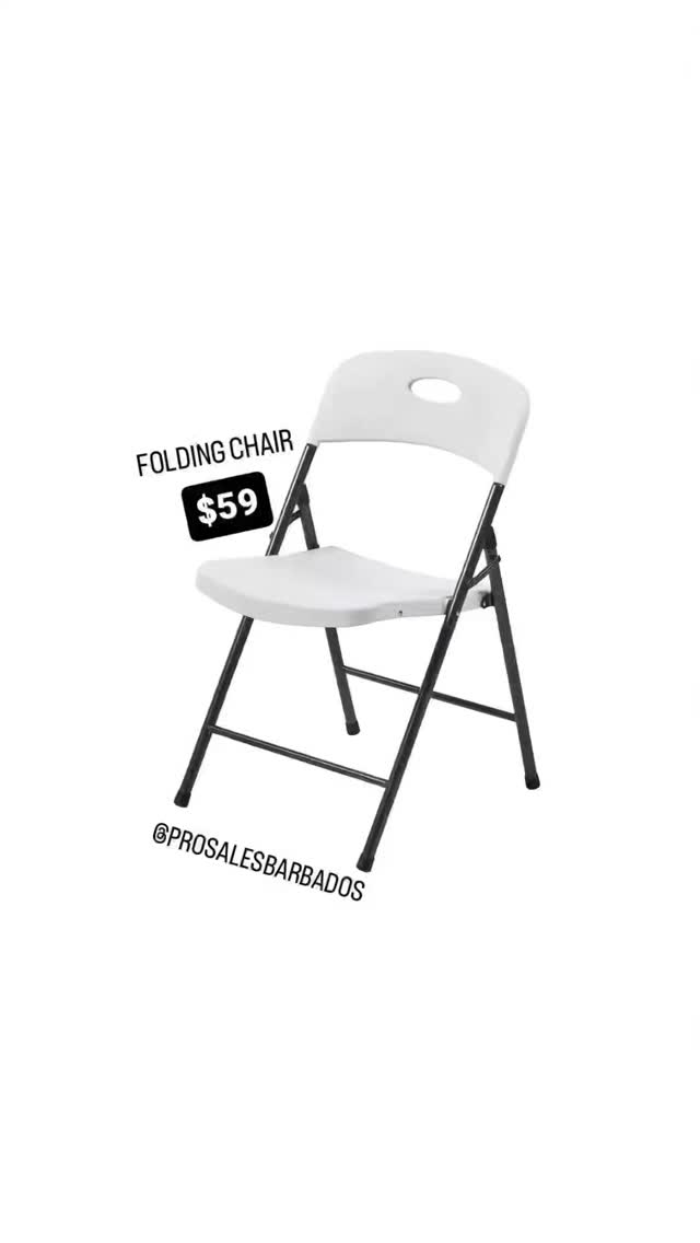 Folding Chair - $59 at Pro Sales Barbados