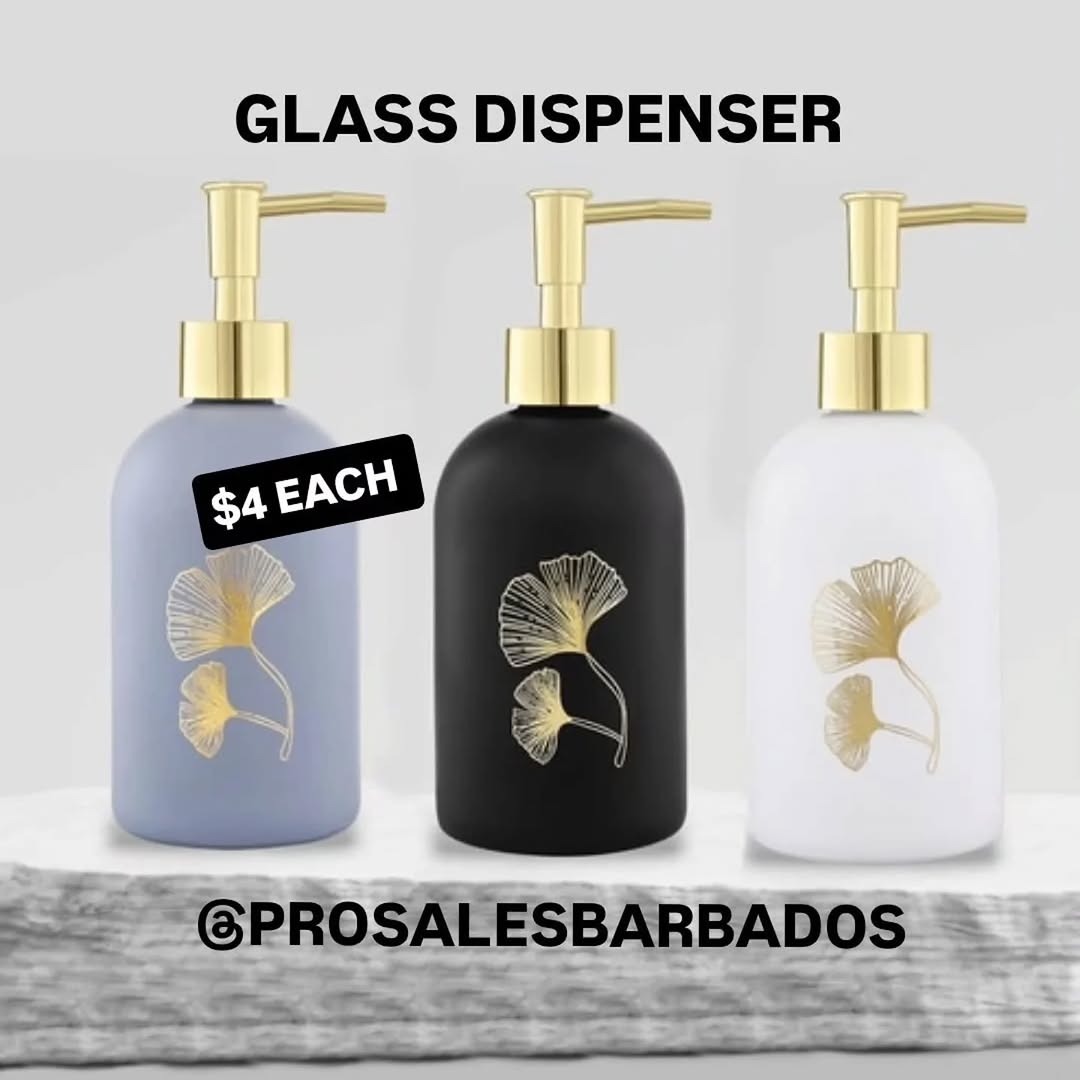 Glass Dispensers – $4 Each at Pro Sales Barbados