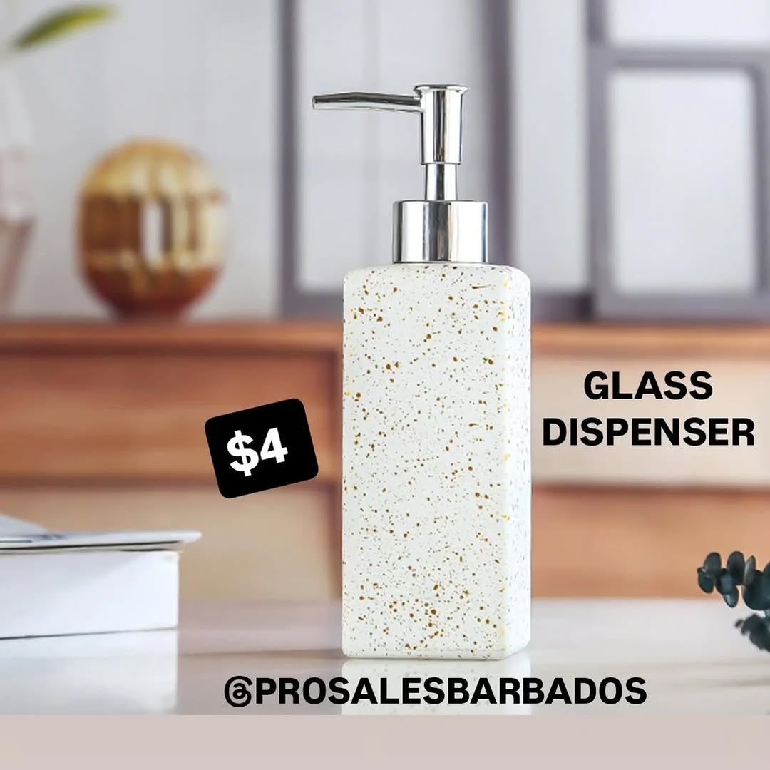 Glass Dispensers – $4 Each at Pro Sales Barbados