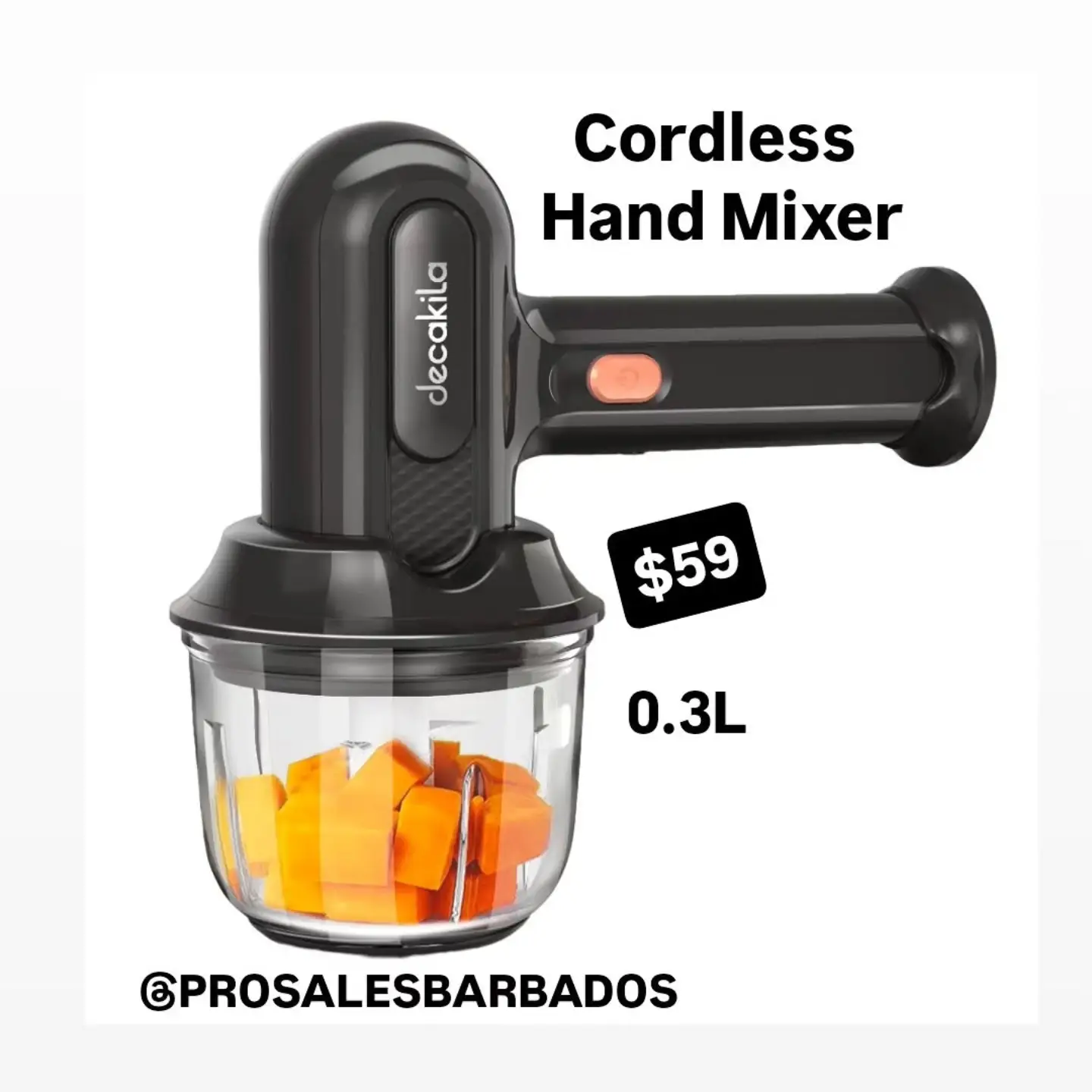 Pro Sales Barbados – 60W Ice Crusher ($99) & Cordless Hand Mixer ($59)