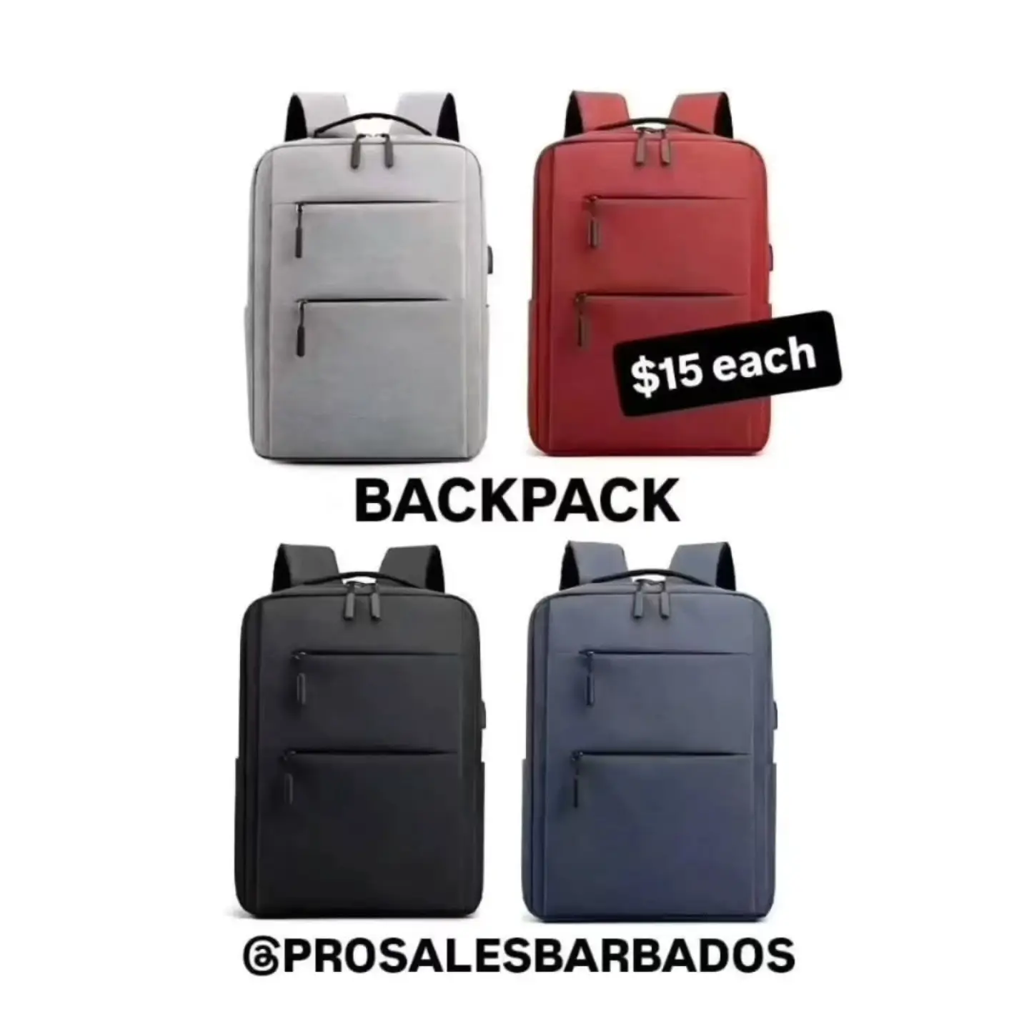 Backpack Sale at Pro Sales Barbados – From $10