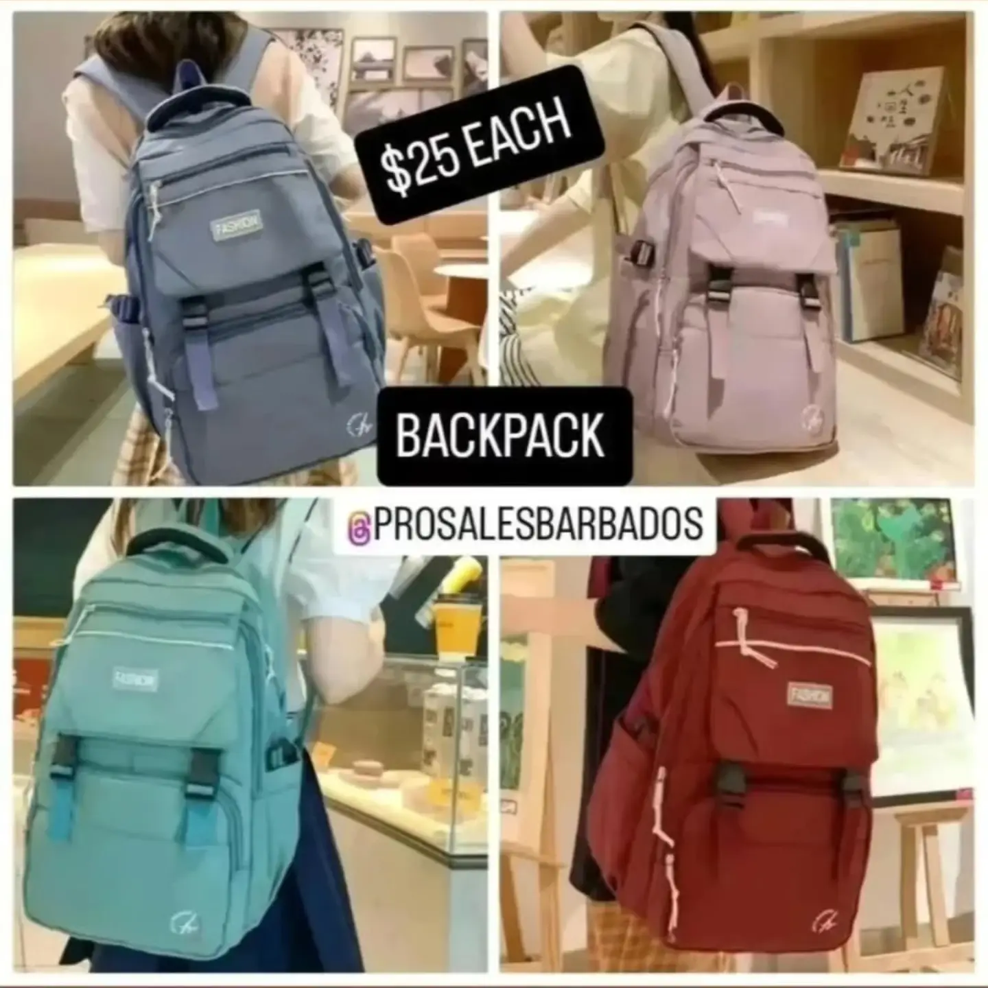 Backpack Sale at Pro Sales Barbados – From $10