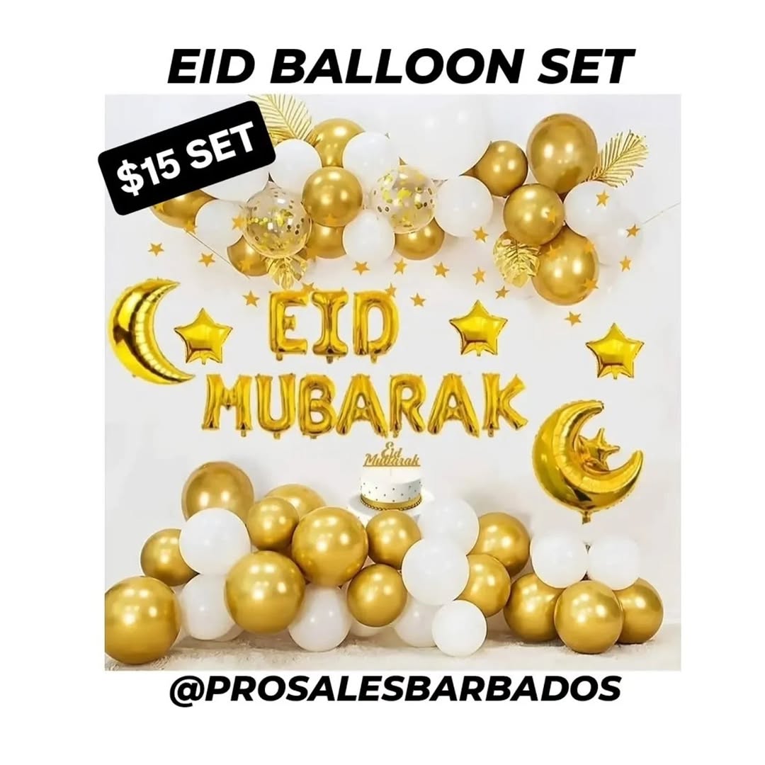 Pro Sales Barbados Multi-Product Deal: Eid Balloon Set, Silicone Bowl Cover & Perfume Oils