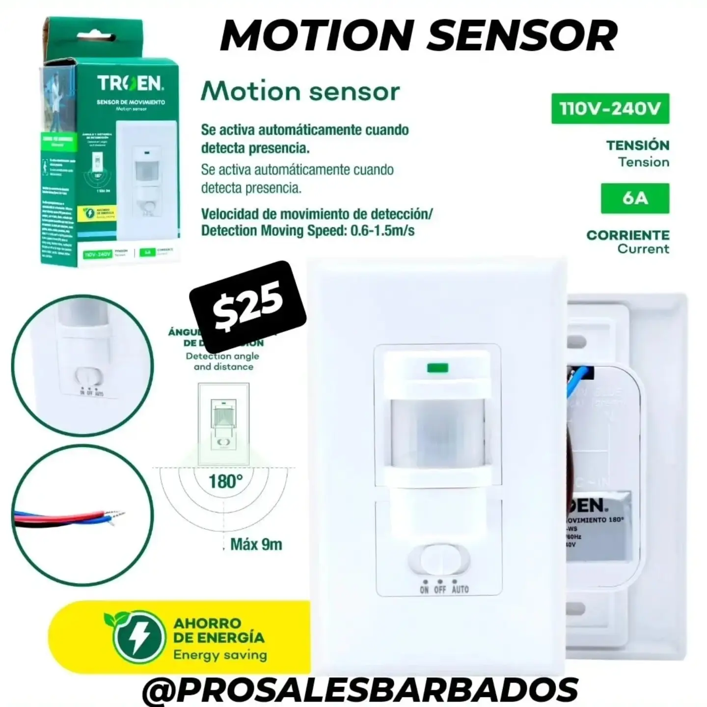 Pro Sales Barbados: Ratchet Tie Down, Motion Sensor & Ceiling Mount Motion Sensor Deals