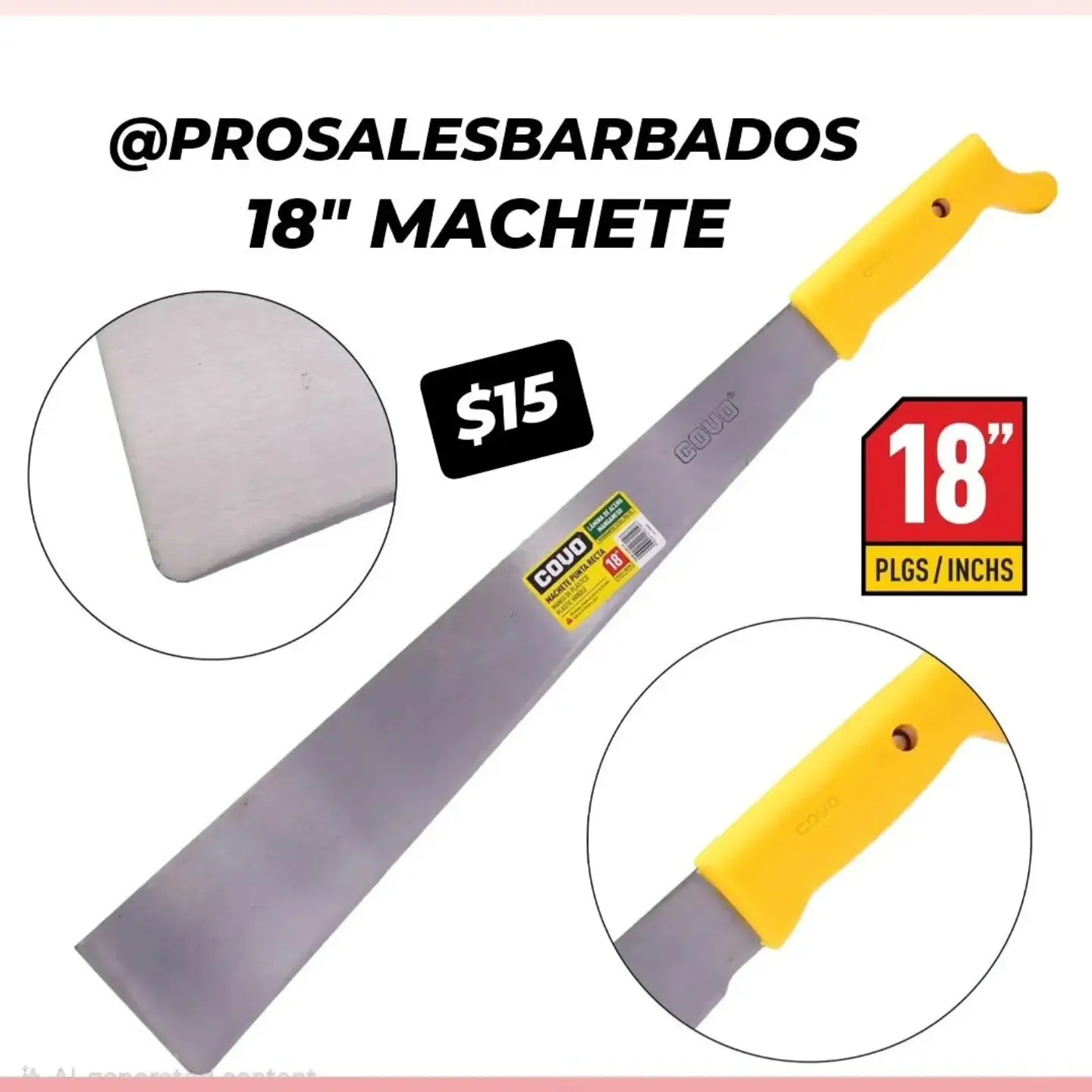 Butcher Knives & Machetes – From $8 at Pro Sales Barbados