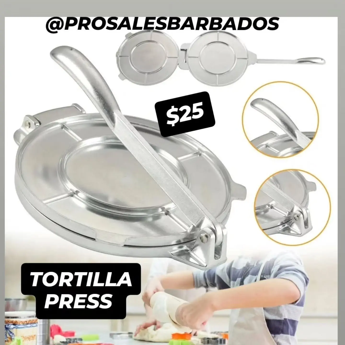 Pro Sales Barbados: Coconut Scrapper $16 & Tortilla Press $25 + Sunday Opening Hours