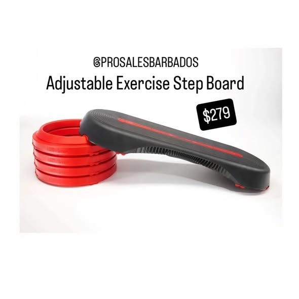 Adjustable Exercise Step Boards & Dumbbells Available at Pro Sales Barbados