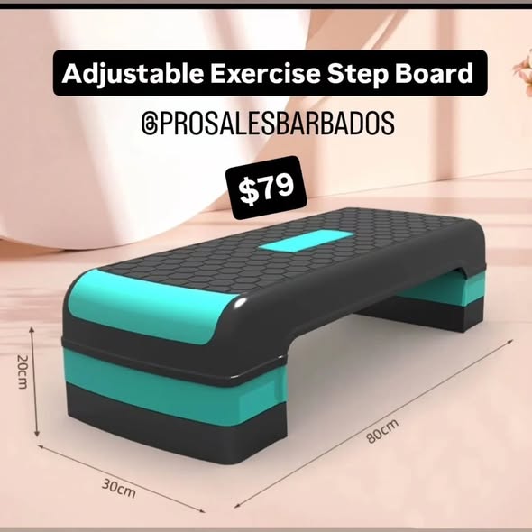 Adjustable Exercise Step Boards & Dumbbells Available at Pro Sales Barbados