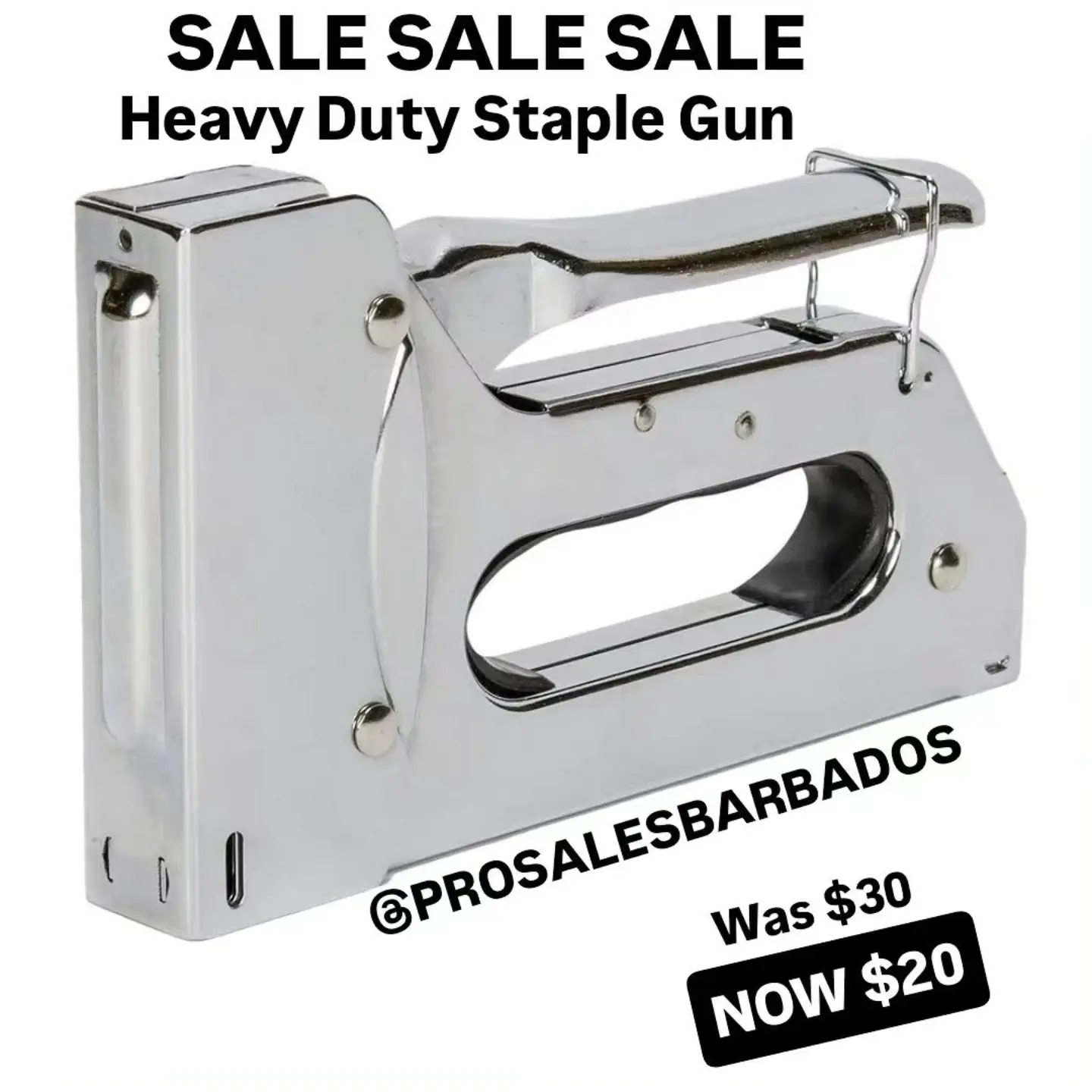 Pro Sales Tools: Staple Gun Sale $20, Air Compressor $89, Knee Pads $39