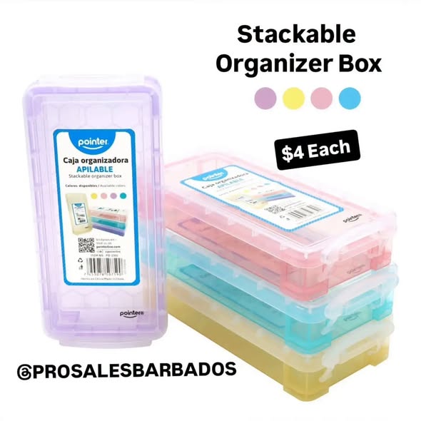 Pro Sales Barbados: Hand Sanitizer Spray $5, LED Neon Strip Light $39, Stackable Organizer Box $4