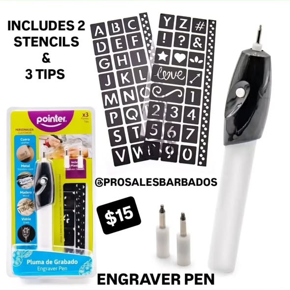 Pro Sales Barbados – Engraver Pen $15, Bathroom Mat $15, Pedicure File $4