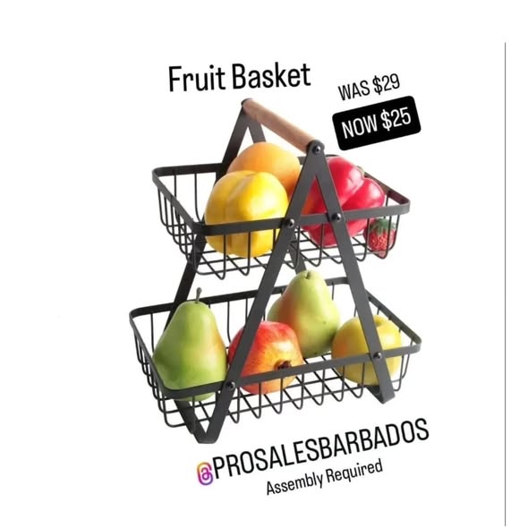 Pro Sales Barbados: Glass Tea Pots & Fruit Basket Sale