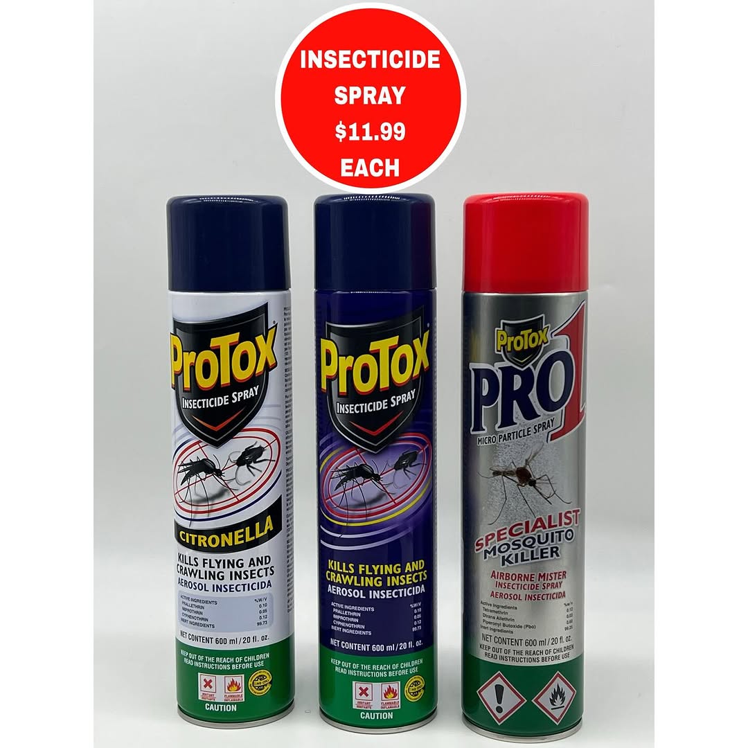 ProTox Insecticide Spray & Mosquito Coils – From $1.99 at S.Y. Adam & Son