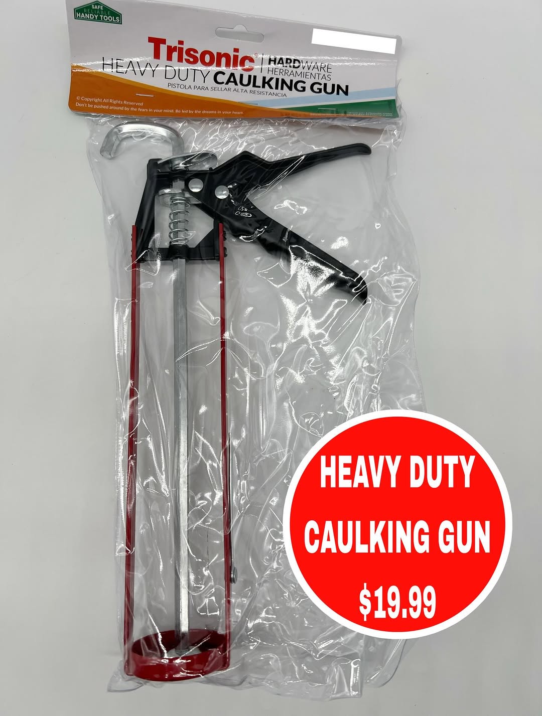 Heavy Duty Caulking Gun – $19.99 at S.Y. Adam & Son