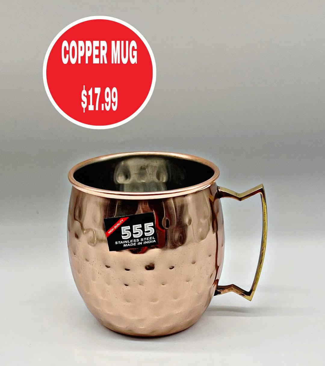 Copper Mug – $17.99 at S.Y. Adam & Son Speightstown