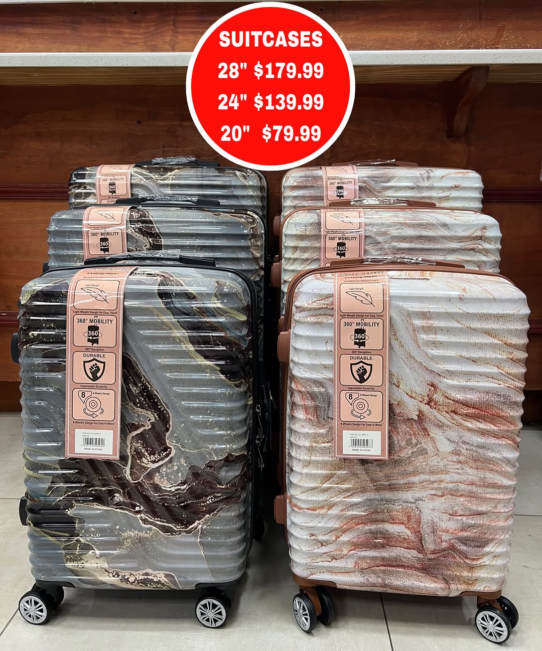 New Suitcase Arrivals — From $79.99 at S.Y. Adam & Son