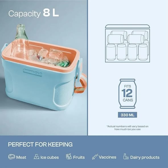 Pinnacle 8L Chiller – 36 Hours Ice Retention for $54.99