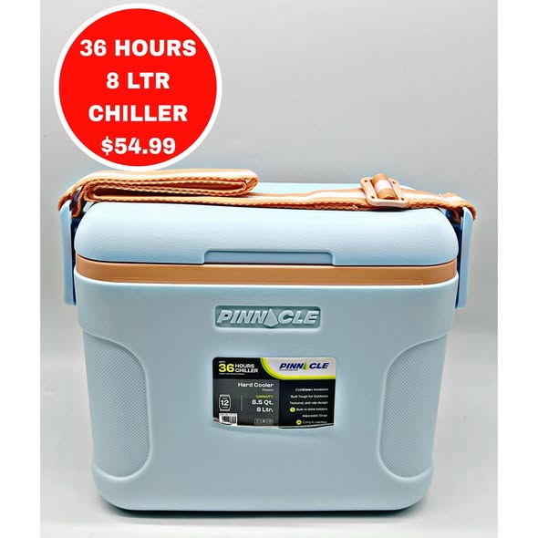 Pinnacle 8L Chiller – 36 Hours Ice Retention for $54.99
