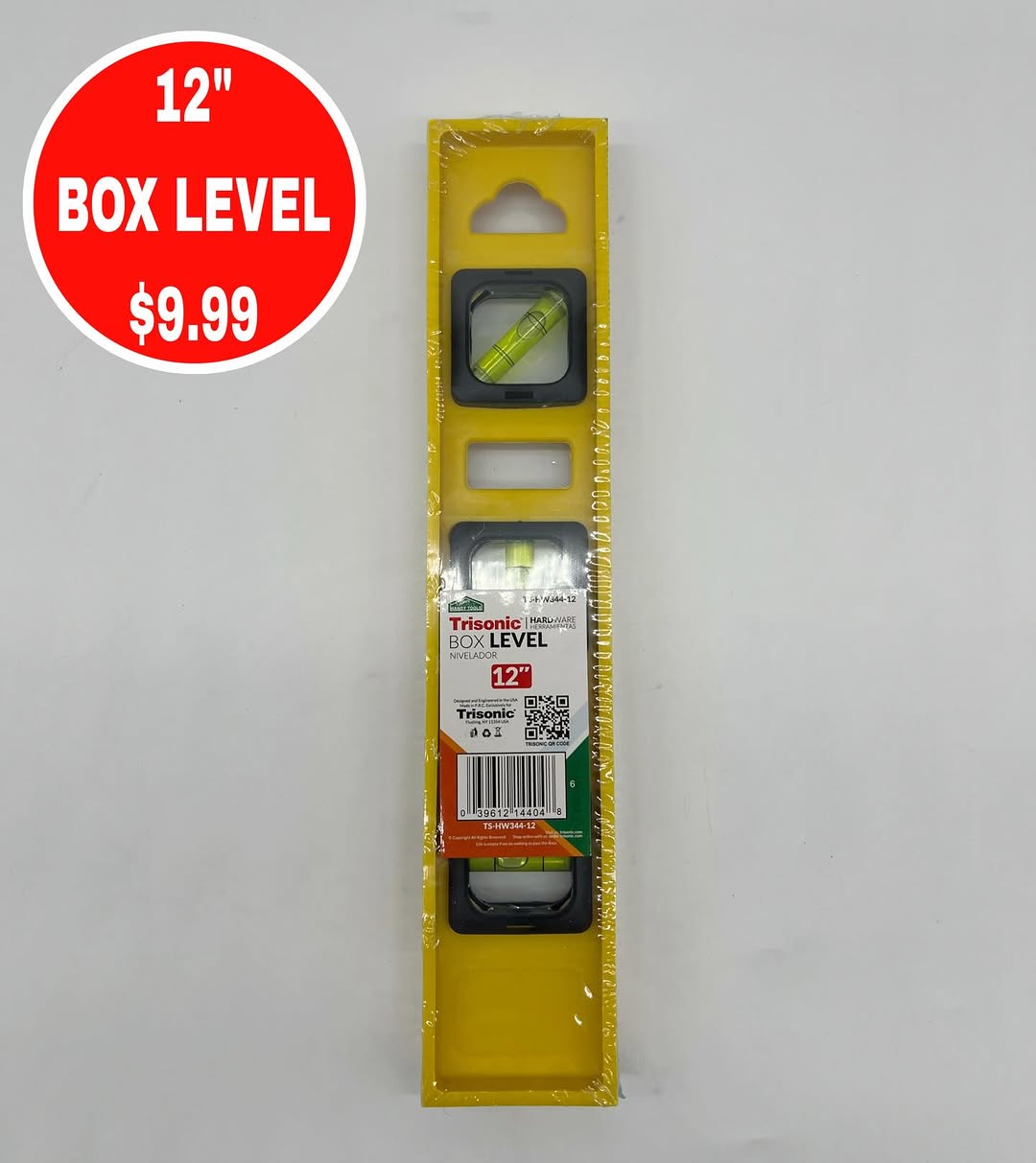 12" Box Level for Only $9.99 at S.Y. Adam & Son