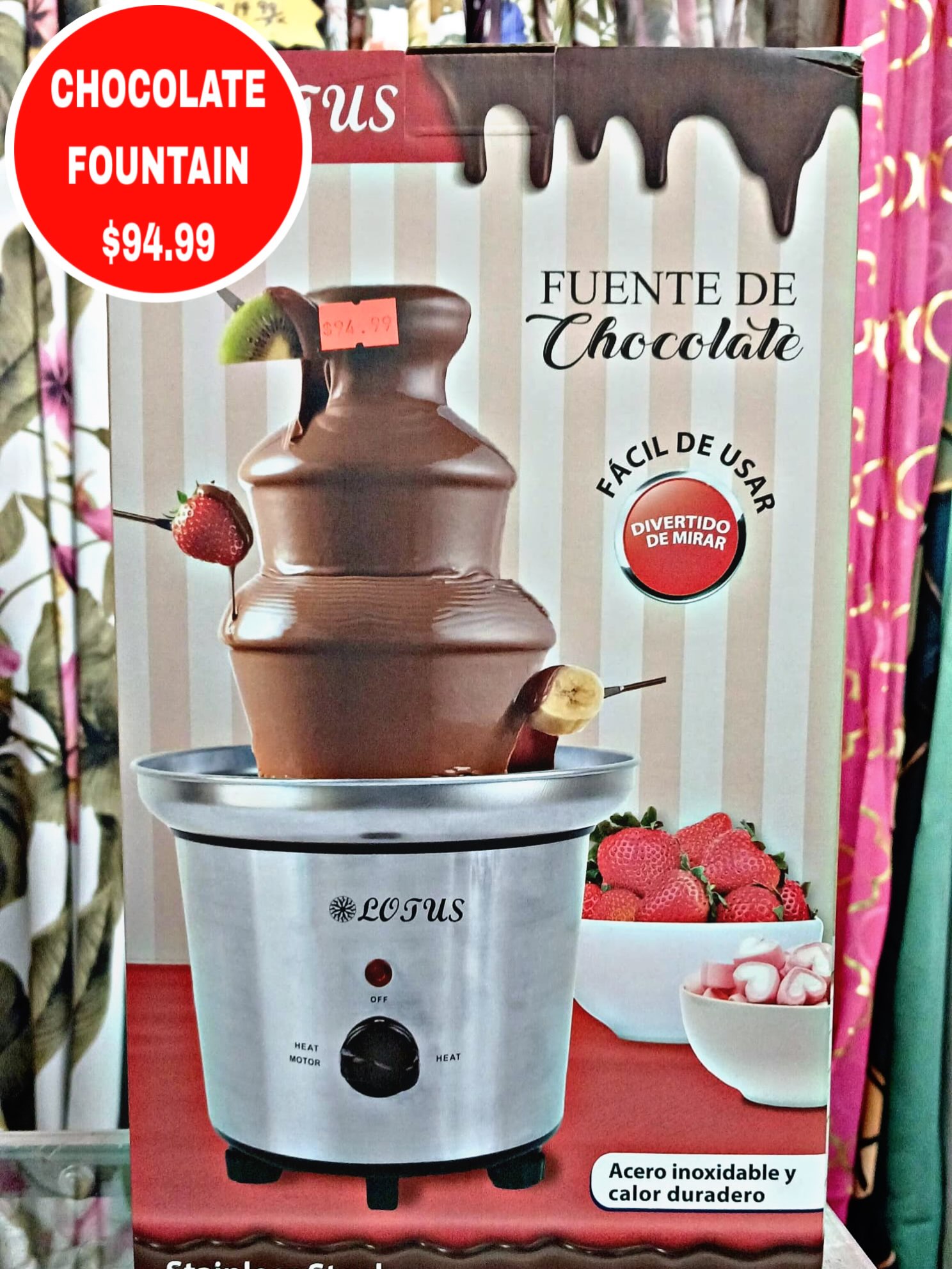Chocolate Fountain for $94.99 at S.Y. Adam & Son