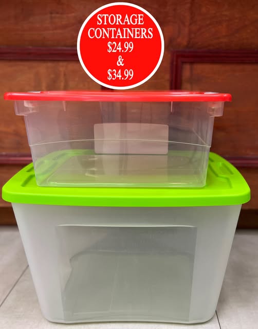 Storage Containers from $24.99 at S.Y. Adam & Son