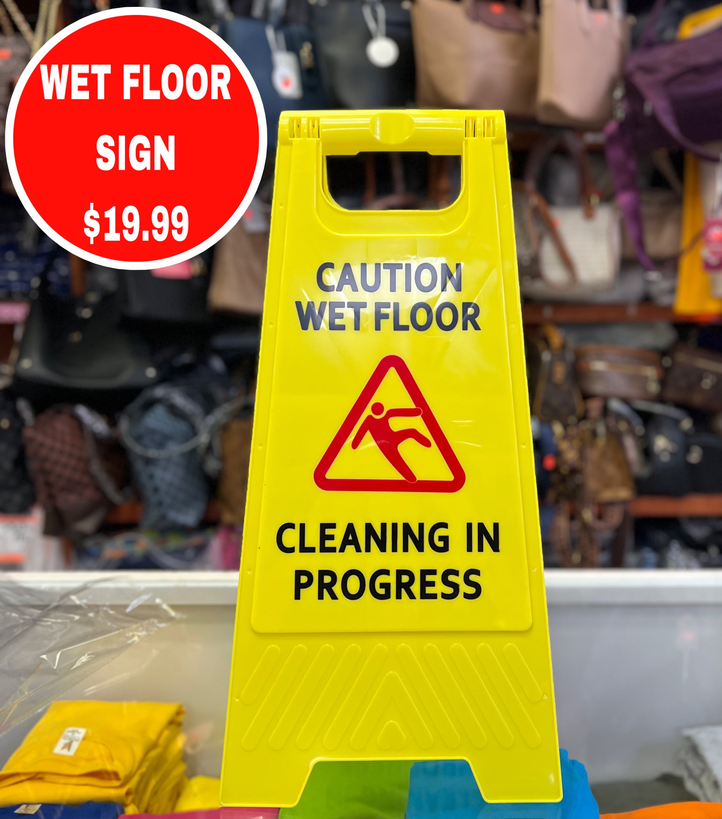 Wet Floor Sign — Only $19.99 at S.Y. Adam & Son