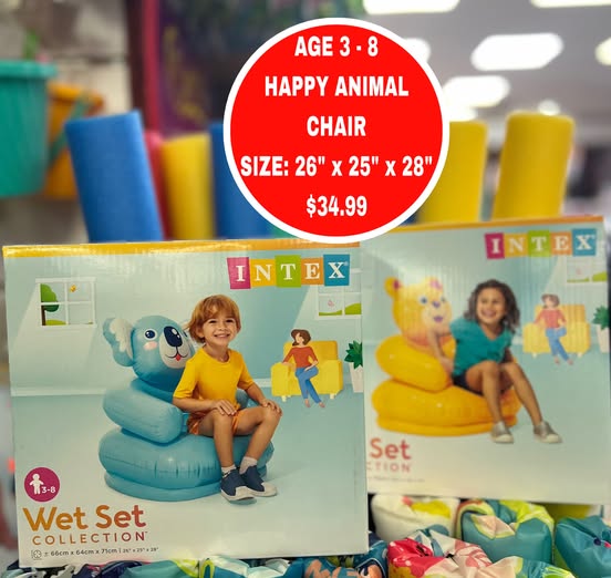 INTEX Happy Animal Chair – Now In Stock at $34.99