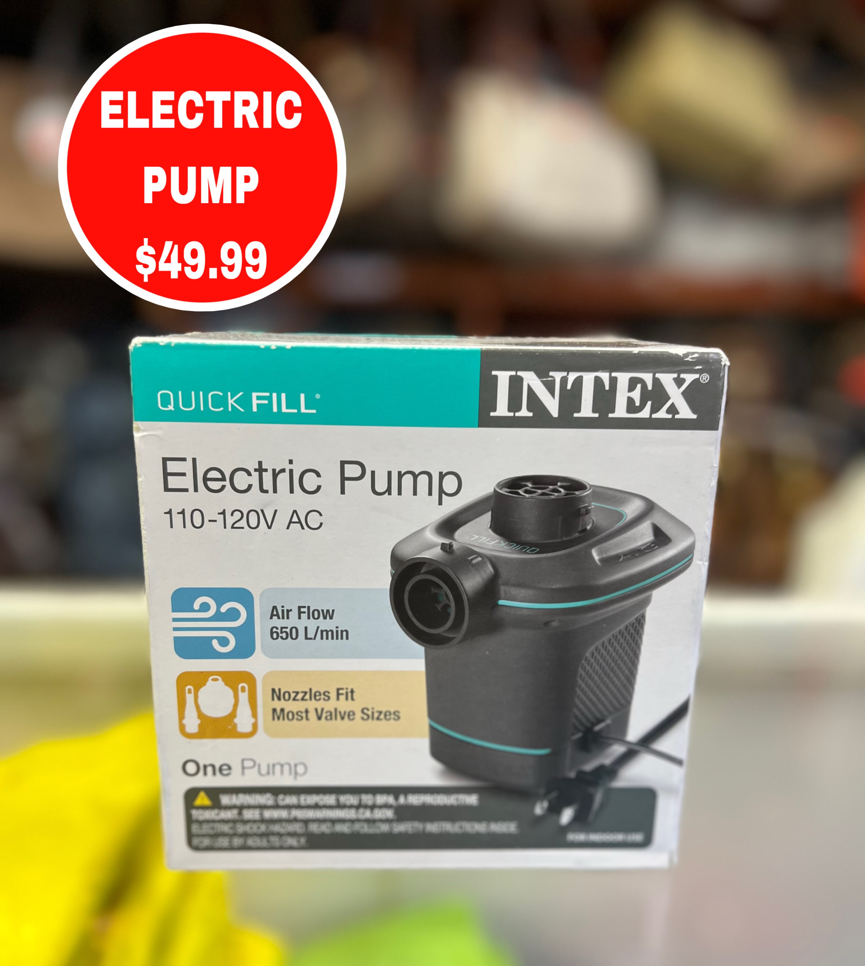 Intex Electric Pump – Only $49.99 at S.Y. Adam & Son
