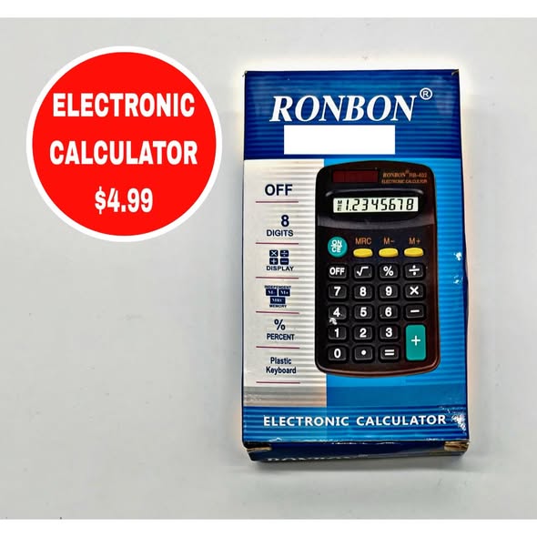 Calculators from $4.99 – Electronic, Basic & Scientific Available at All Branches
