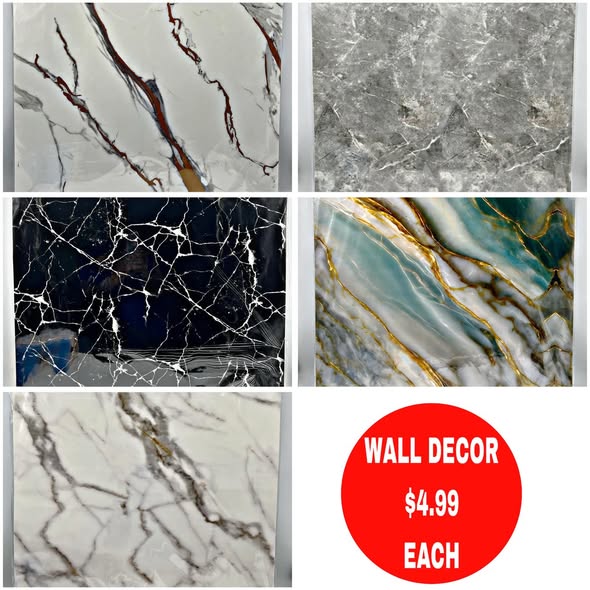 Marble-Look Wall Décor – Only $4.99 Each