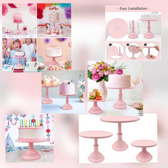 Cake Stands – $19.99 Each | Silver, Rose Gold & Gold