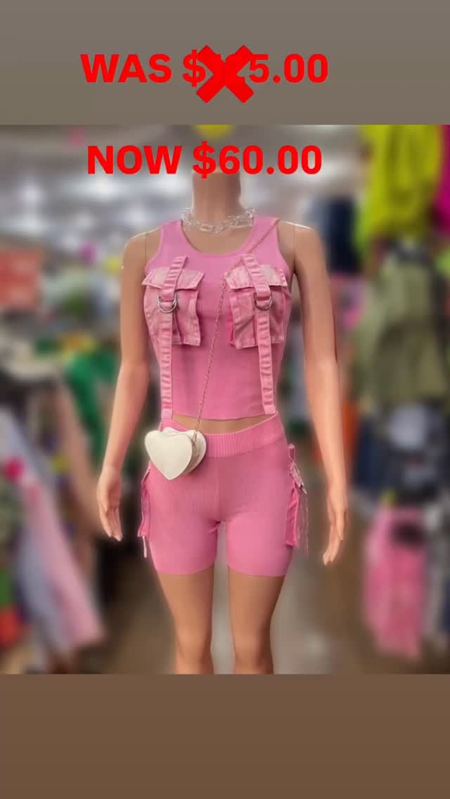 Pink Cargo Set Marked Down to $60.00 at Blessings Boutique