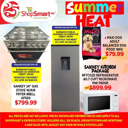 ShopSmart Summer Heat Sale – Gas Stove, Kitchen Package & Dog Food Deals