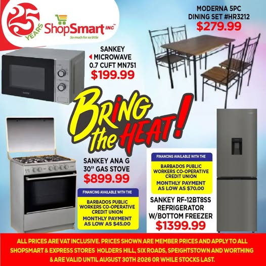 ShopSmart 'Bring the Heat' Appliance & Furniture Sale – Prices Valid Until August 30, 2026